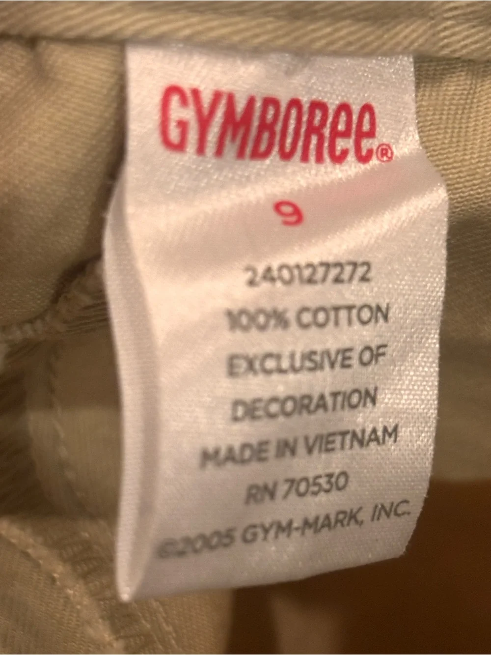 Gymboree Y2K/ Vintage Beige Girls' Khaki Pants with Matching Tops